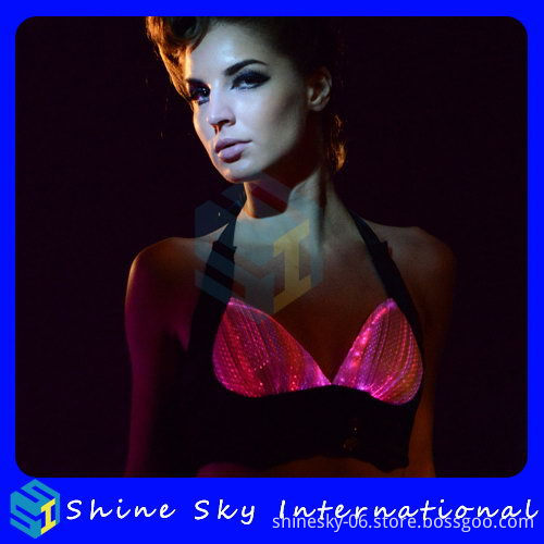 Super Quality New Arrival Plenty Of Stock Print Wire Light Up Bra